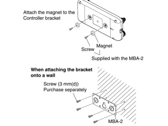 <b> ICOM MBA-2</b> <br>Magneetbevestiging voor bedienpaneel ID-5100<br>