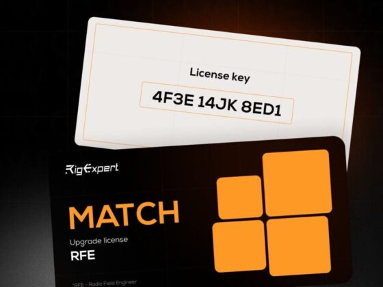 <b>RigExpert®  RFE Full License </b><br> Uitbreiding van de RE MATCH <br><b>100 kHz tot 500 MHz & Extra functies </b>